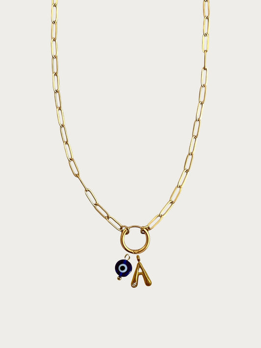 minimal charm necklace