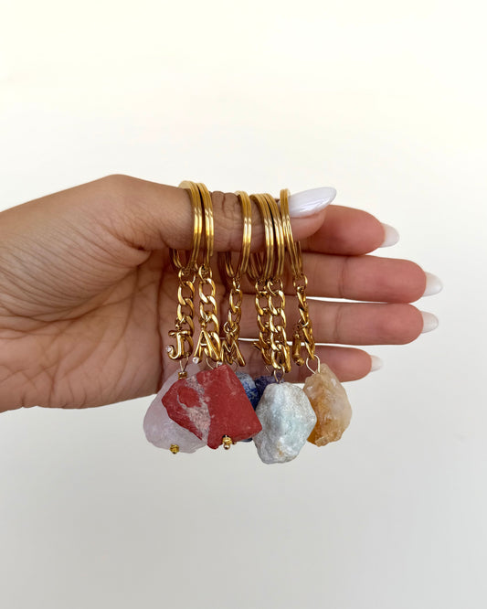 Red jasper keychains