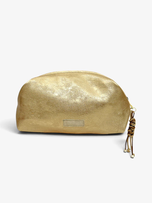 Gold vanity pouch