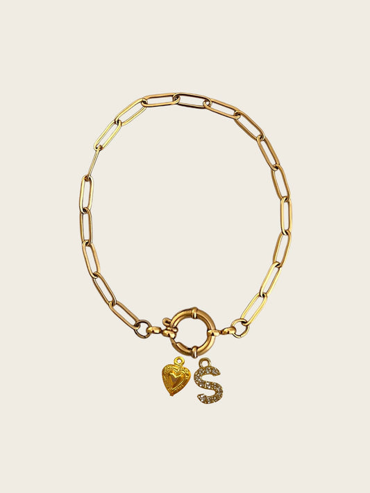 minimal charm bracelet