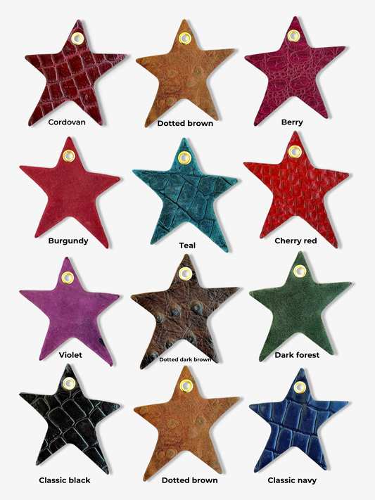 Star Leather Charm