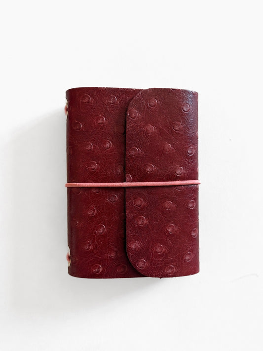 Burnt Red Dotted Mini Journal