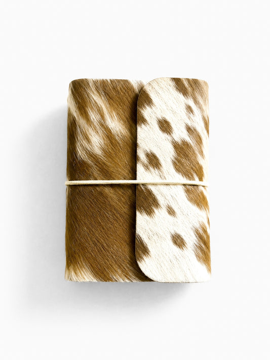 Blonde Cowhide mini Journal