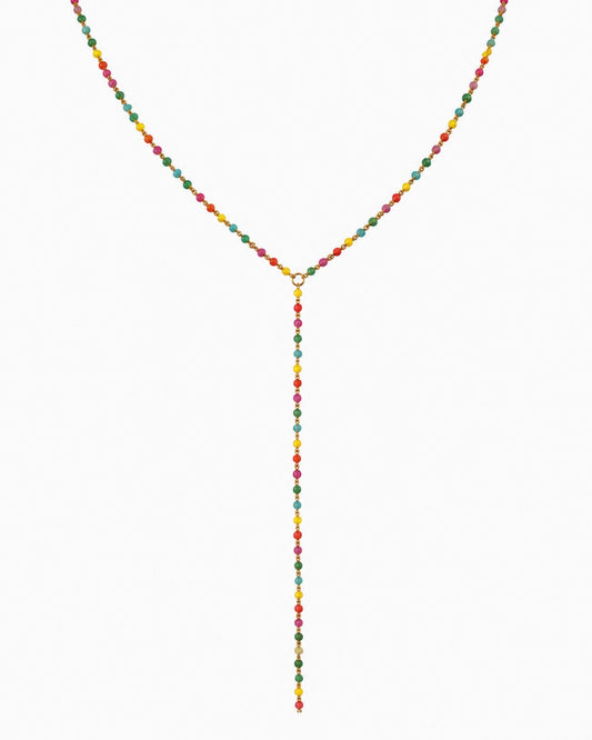 Multicolored Drop Necklace