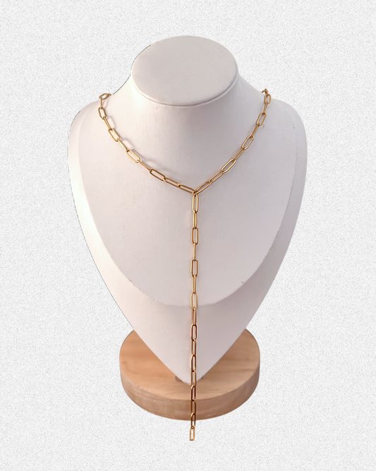 Gold drop necklace