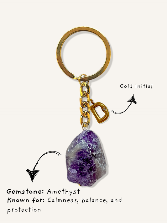 Amethyst keychains