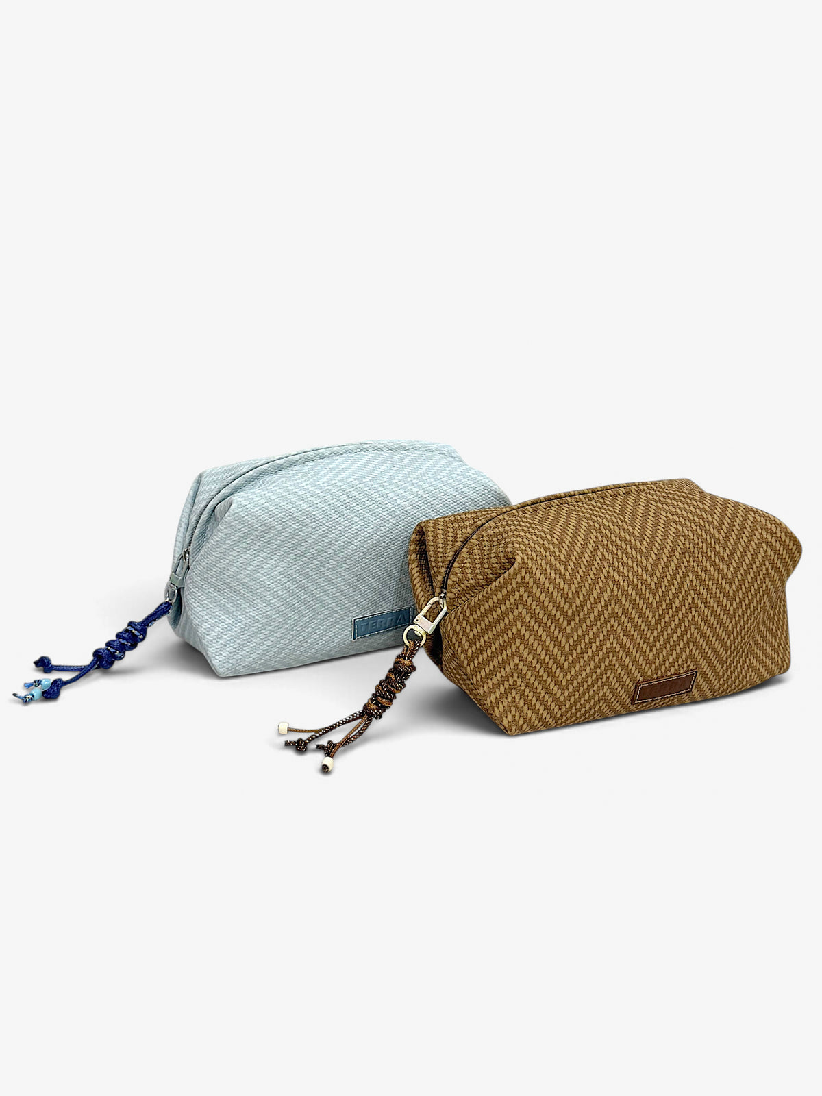 Desert weave vanity pouch