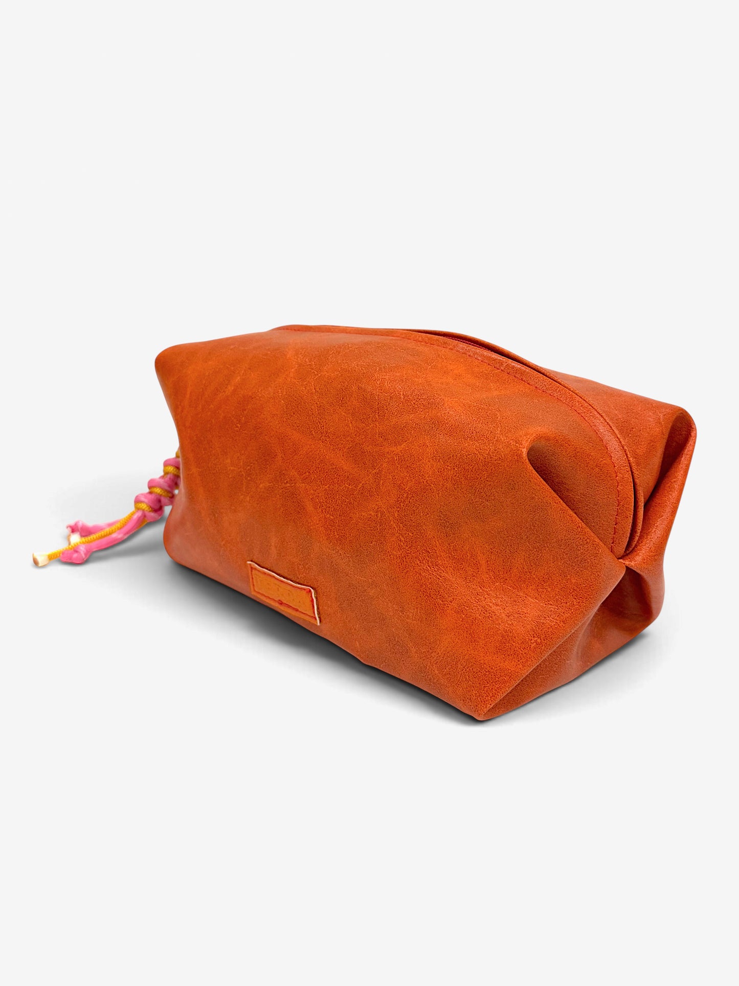 Orange vanity pouch