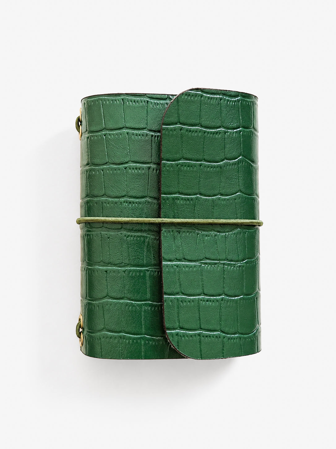 Green Croc Mini Journal