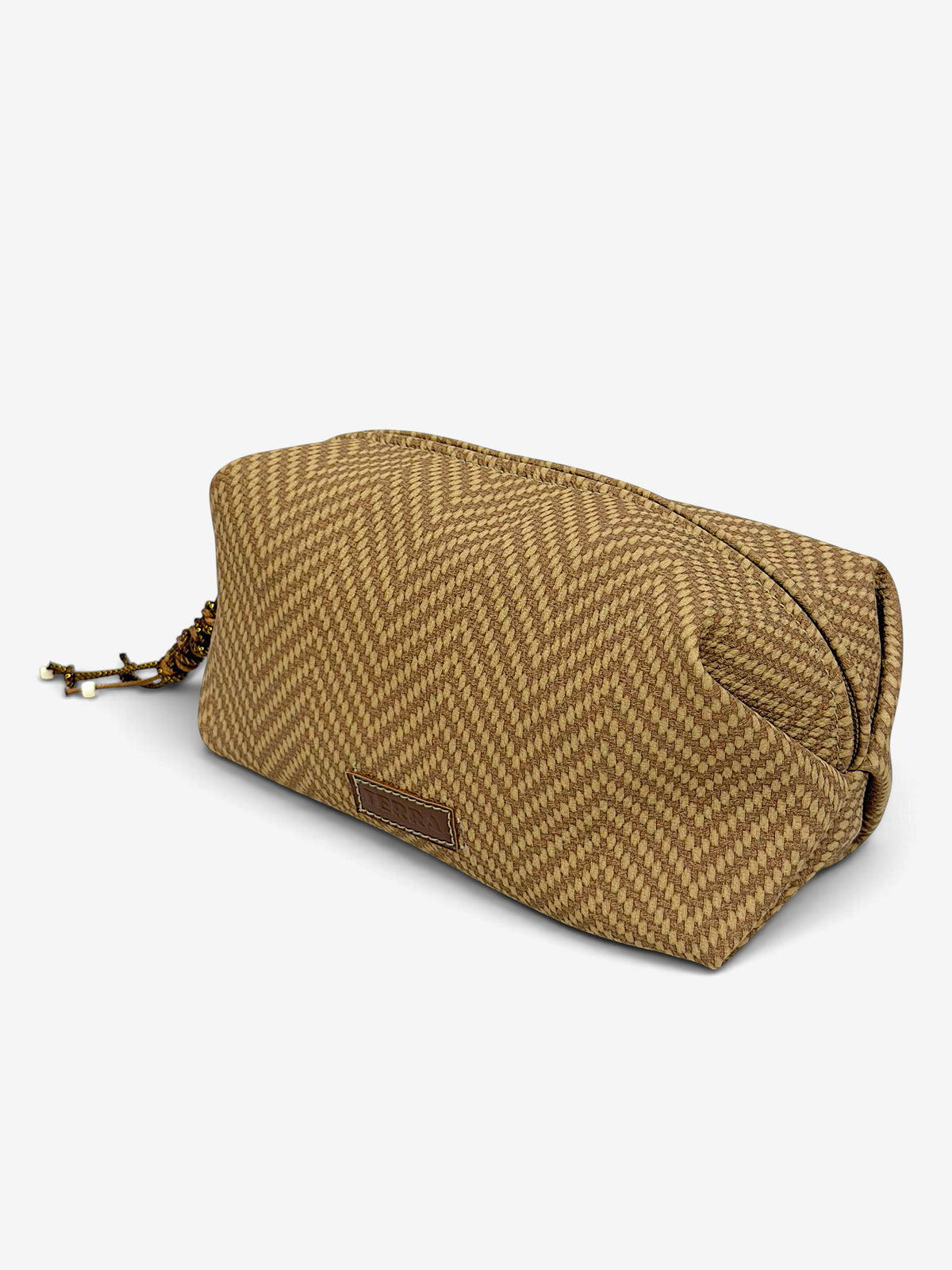 Desert weave vanity pouch