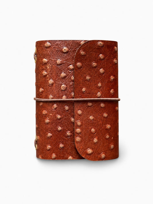 Burnt Dotted Brown Mini Journal