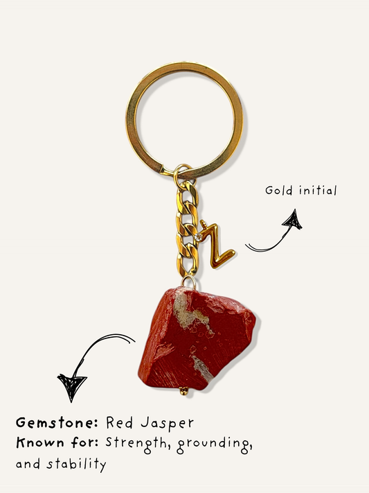Red jasper keychains
