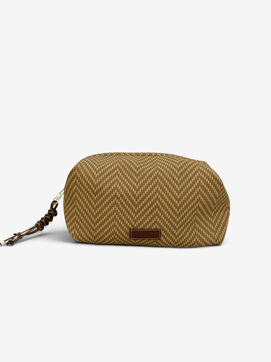 Desert weave vanity pouch