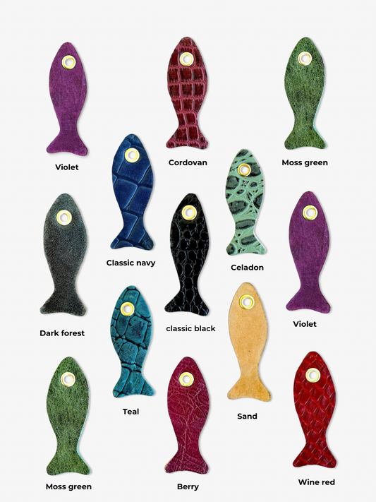Fish Leather Charm