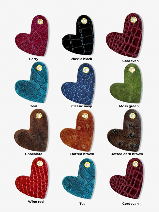 Heart Leather Charm