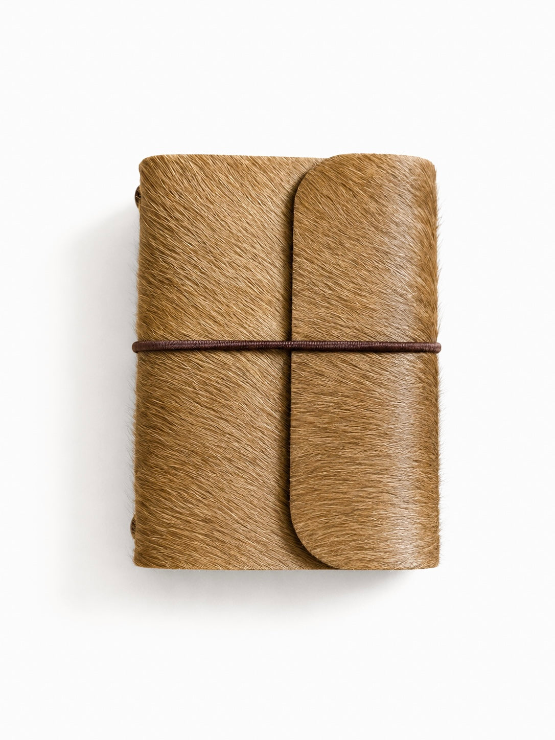 Plain Blonde Cowhide mini Journal