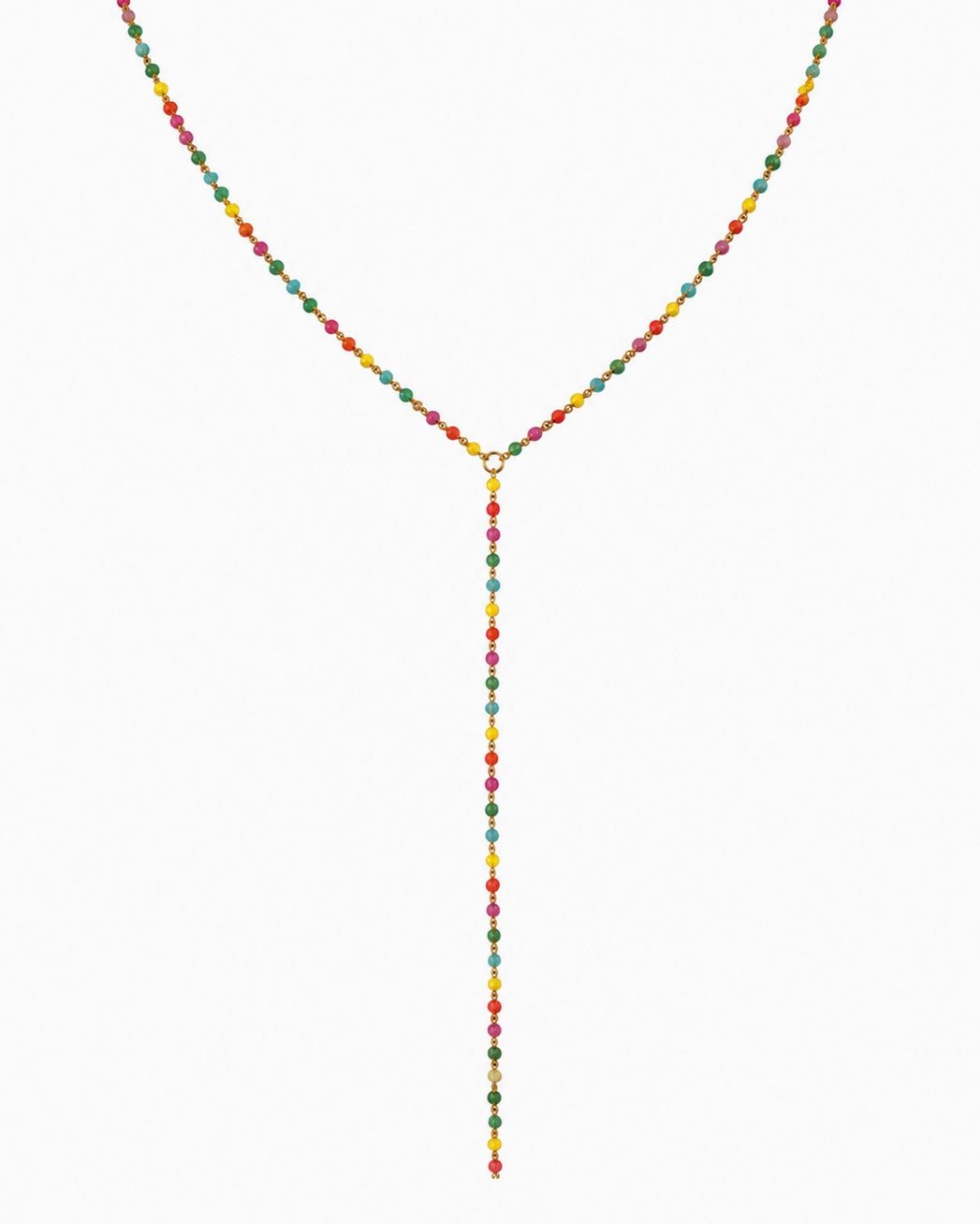 Multicolored Drop Necklace