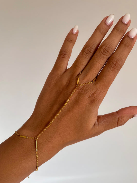 golden hand chains