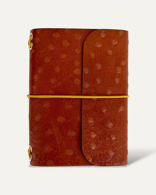 Brown Dotted Mini Journal