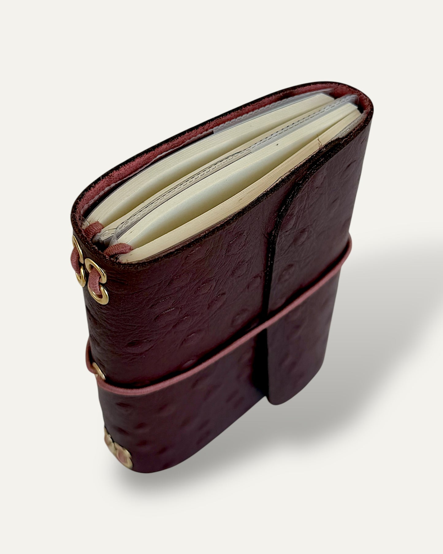 Burnt Red Dotted Mini Journal