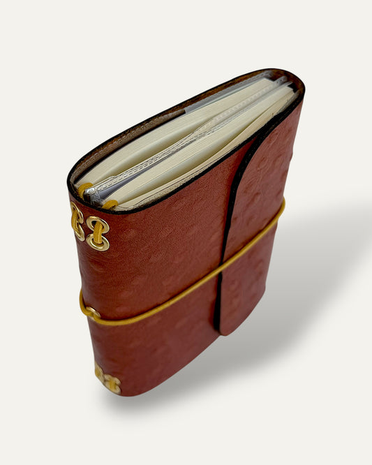 Brown Dotted Mini Journal