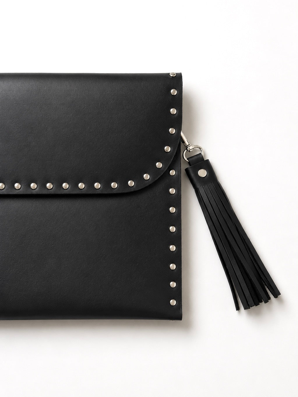 Black Leather Laptop Sleeve