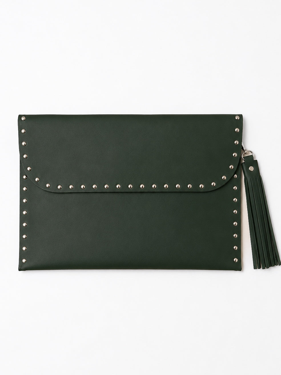 Olive Leather Laptop Sleeve