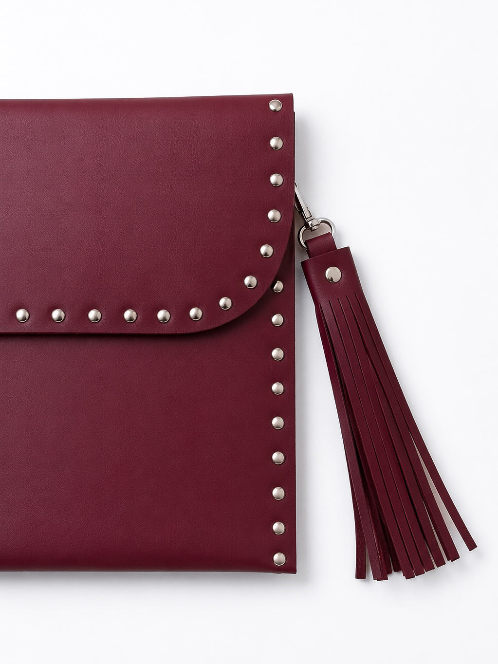 Burgundy Leather Laptop Sleeve