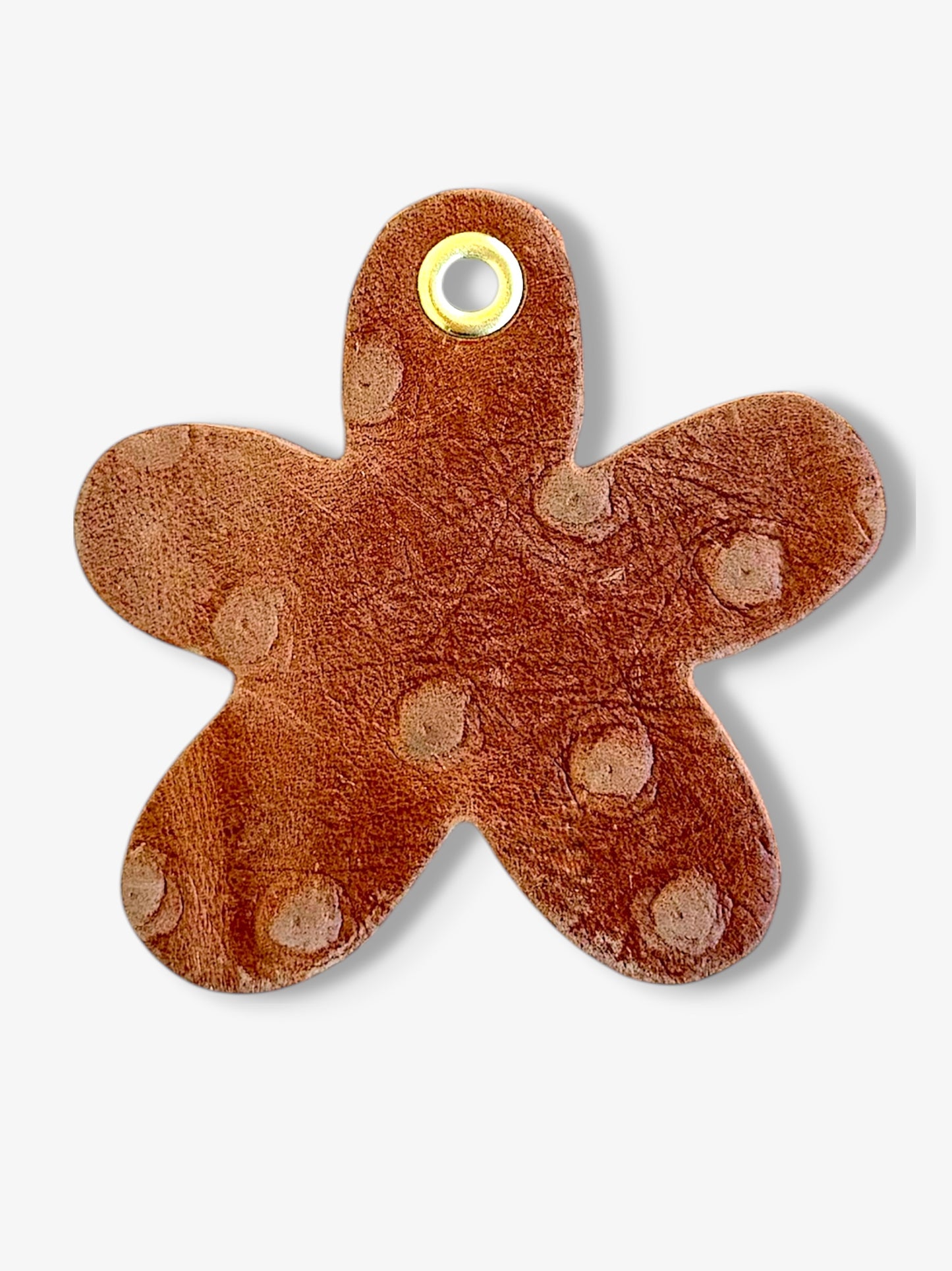 Daisy Leather Charm