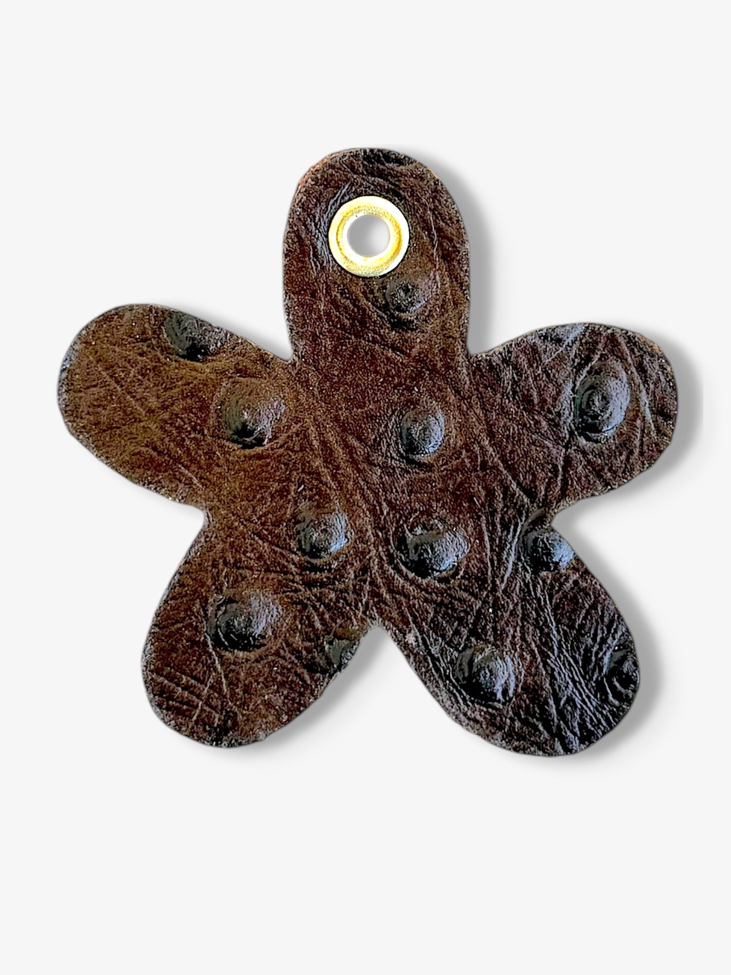 Daisy Leather Charm