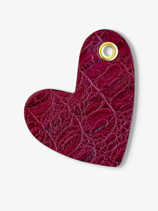 Heart Leather Charm