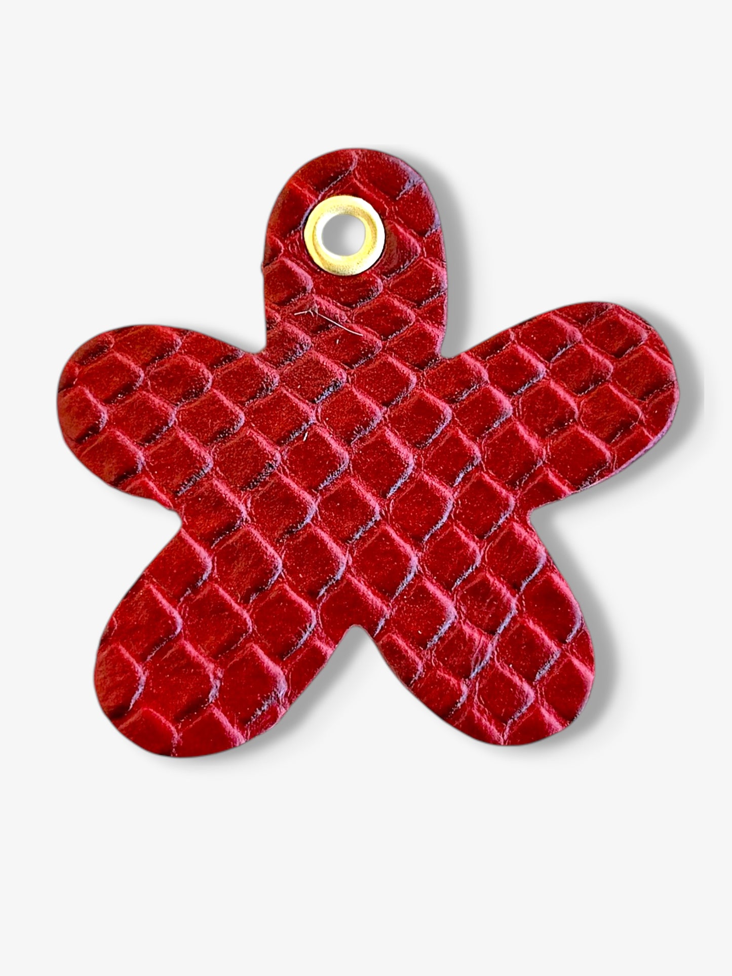 Daisy Leather Charm