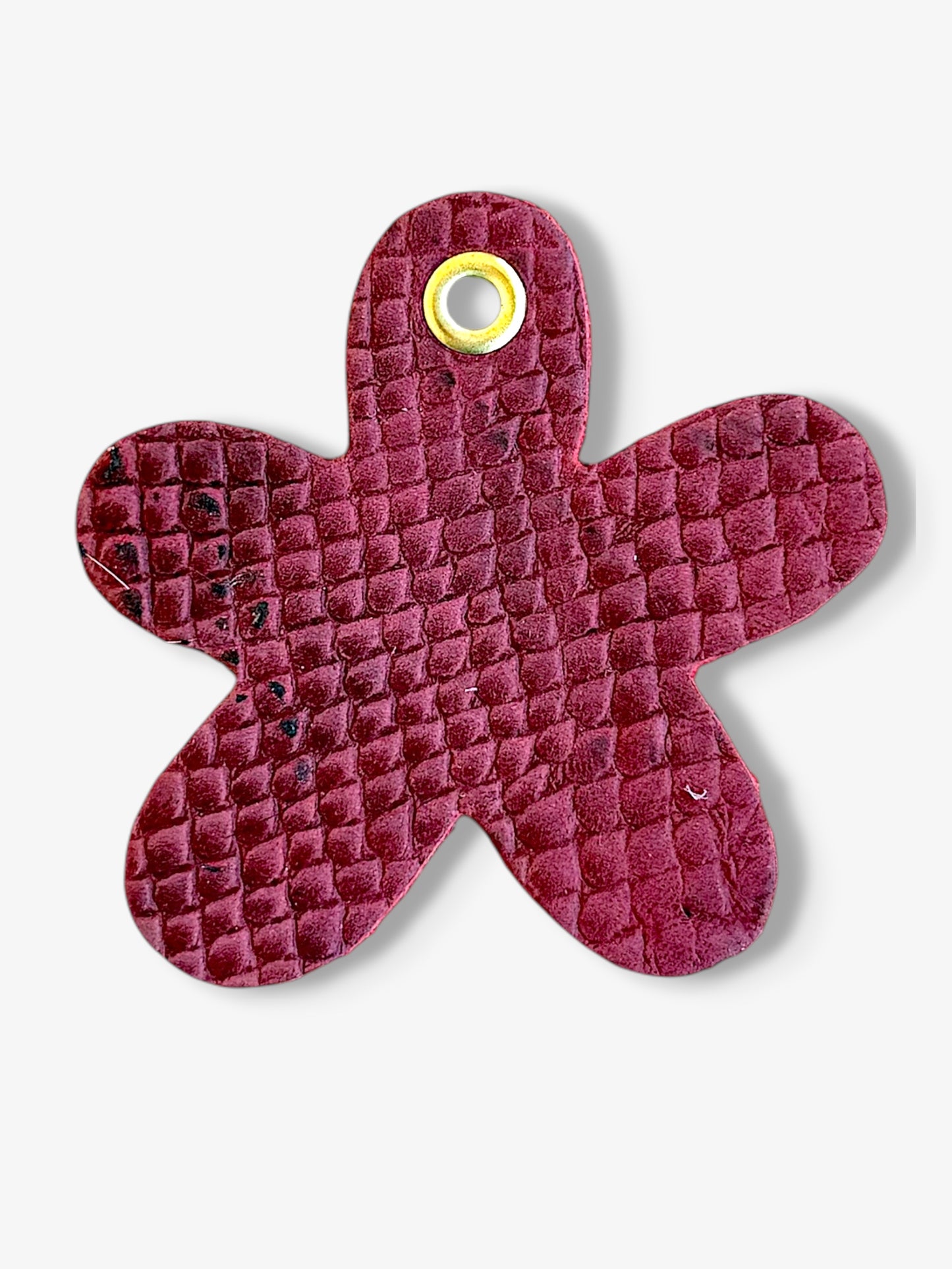 Daisy Leather Charm