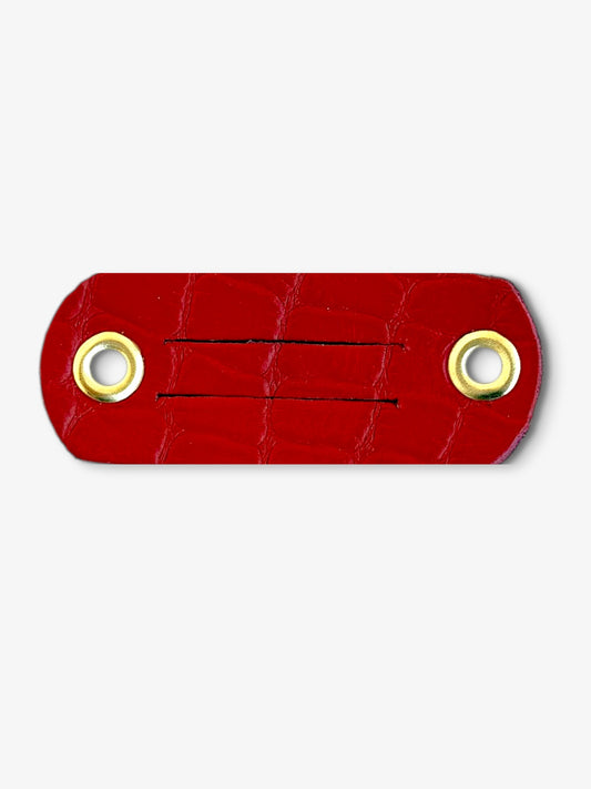 Cherry red pen holder