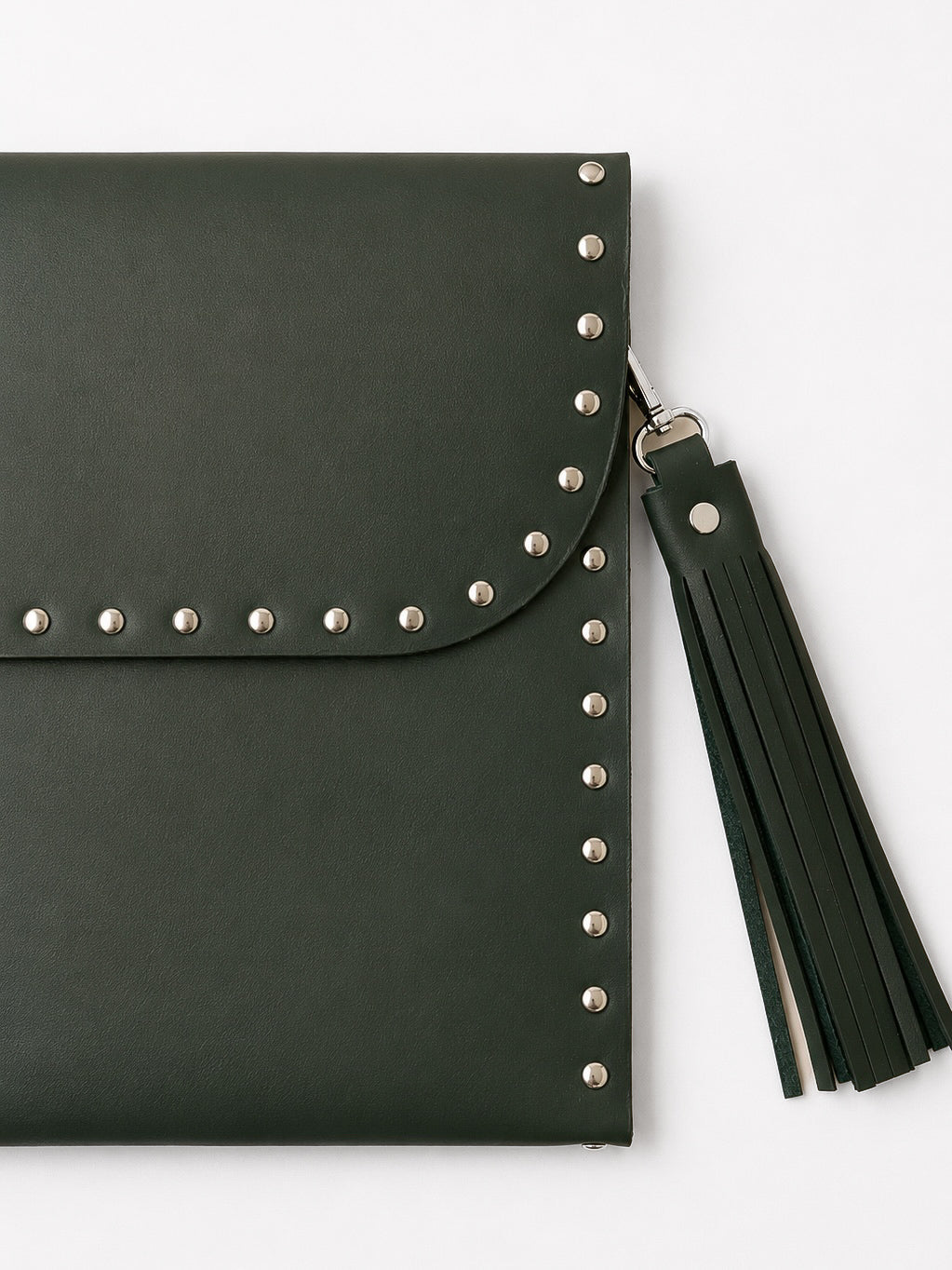 Olive Leather Laptop Sleeve